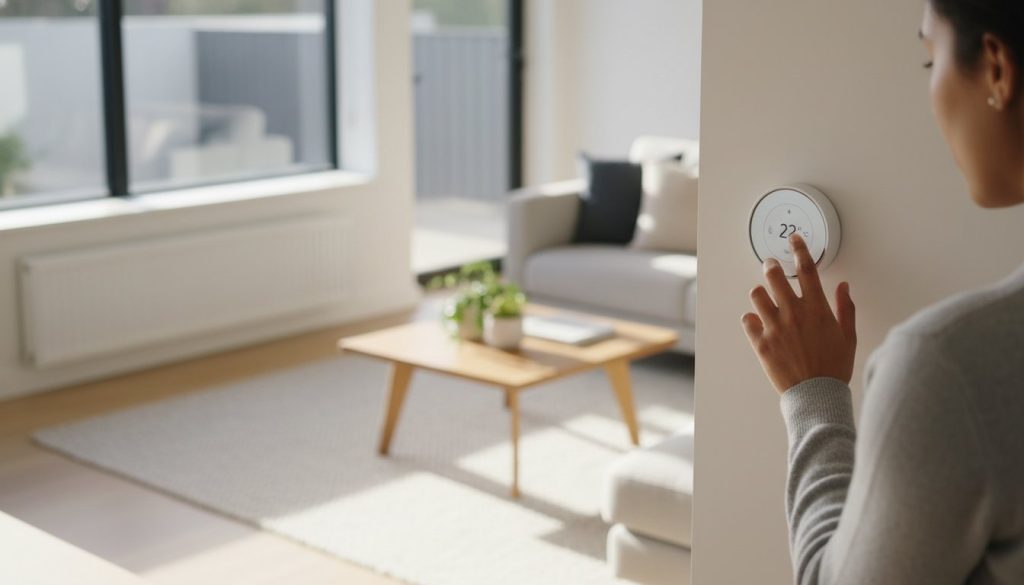 Thermostat for a hydronic heating system