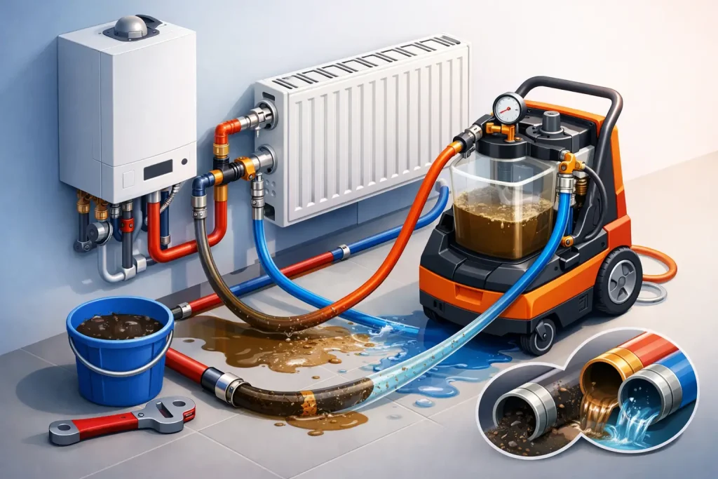 Hydronic Heating System Power Flushing Guide